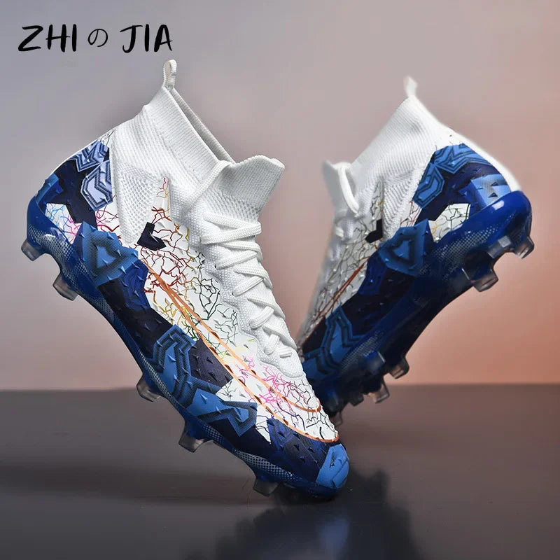 New Youth TF/AG Football Shoes Adult Professional Training Footwear Lightweight Anti Slip Competition Sneaker Large Size Shoes