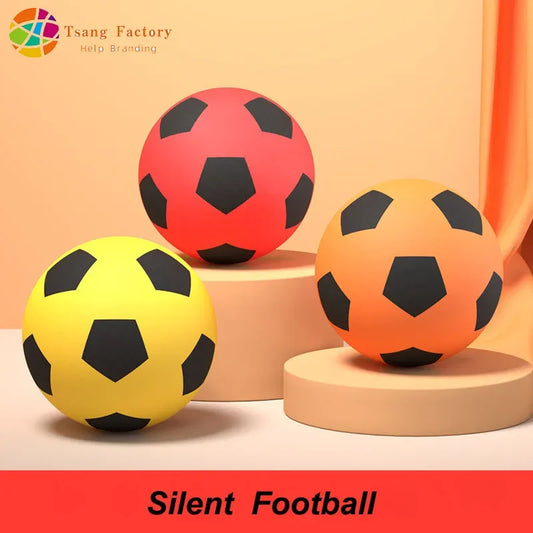 Silent Soccer PU Foam No Noise Football Indoor Sports Game Suitable for Child Boys and Girls Bouncing Football Very Quiet Soft